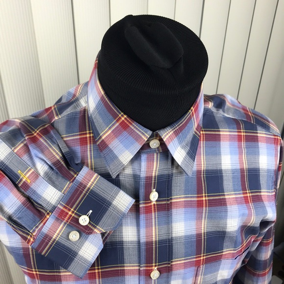 Robert Talbott Anderson Plaid Button Down Shirt - Picture 3 of 4